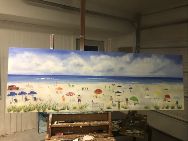 A Day at the Beach 6’x2’